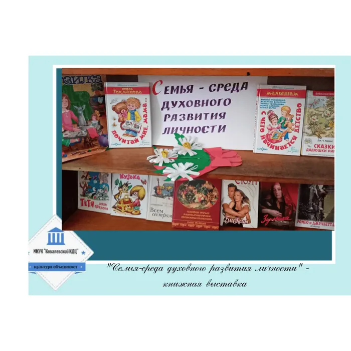 «Семья - среда духовного развития личности» - книжная выставка