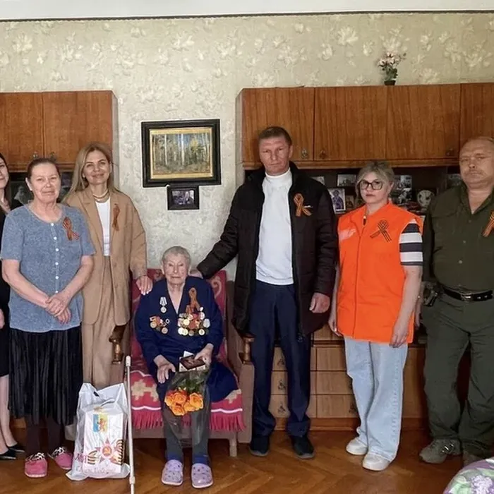 Поздравление участника Великой Отечественной войны